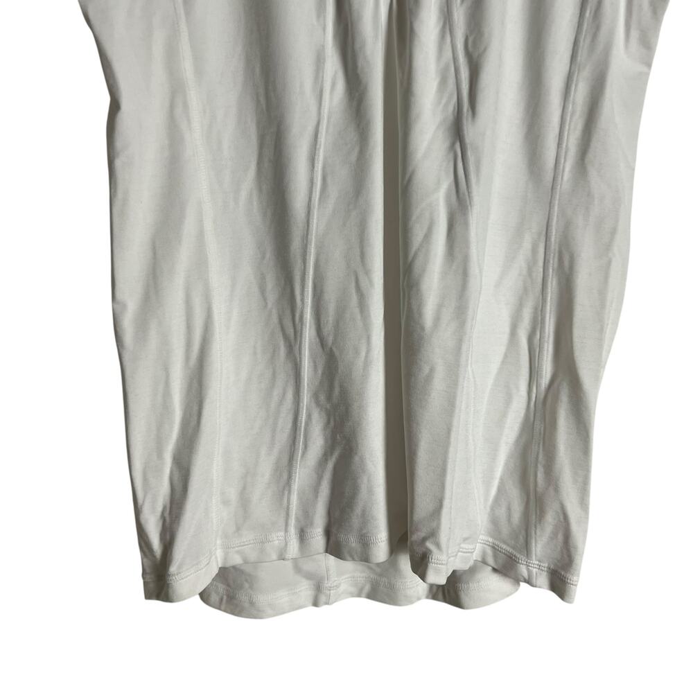 Athleta Pacifica White Short Sleeve Swim Surf Athletic Tee Size Medium - Picture 4 of 8